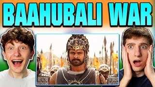 Americans React to Baahubali War | India Movie Reaction