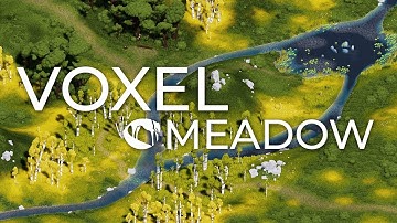 Voxel Meadow - Trailer - 3D Models Asset Pack by StarvingFox Studio