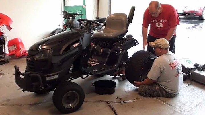 How To:(Hydro-Gear G730 Oil) Craftsman GT5000 Tractor