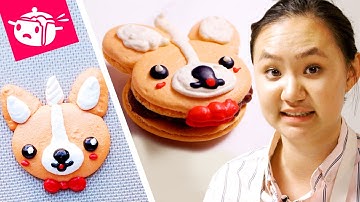 I Tried To Re-Create These Corgi Macarons