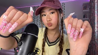 Asmr With Long Nails Mic Scratching & Tapping Triggers