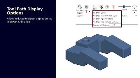Additional Tool Path Display Options in NX CAM