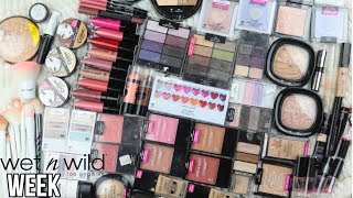 BIGGEST WET N' WILD MAKEUP DRUGSTORE COLLECTION EVER! WET N' WILD WEEK