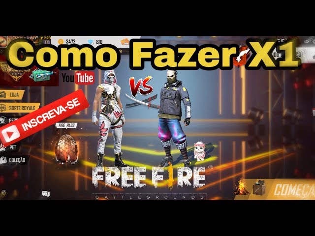 Como jogar x1 no Free Fire