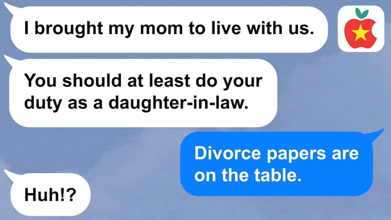 【Apple】My husband wants his mother to come live with us. He thinks it’s a good idea... LOL!