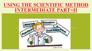 Using the Scientific Method|by Darrel Barnard & Lon Edwards|Detail discussion/Important features