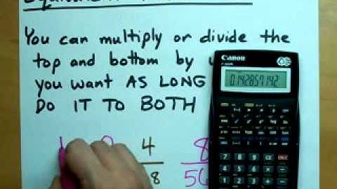 "Equivalent Fractions" and "Lowest Terms"