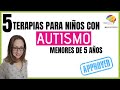 TERAPIAS para niños con AUTISMO