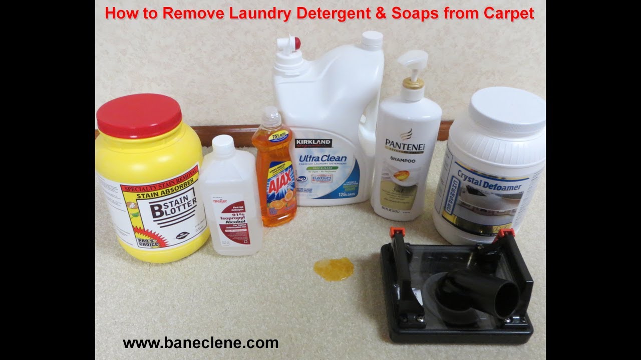 How To Remove Laundry Detergent Spills