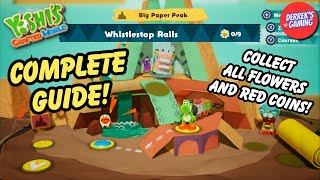 Yoshi's Crafted World | Whistlestop Rails 100% Guide (All Flowers