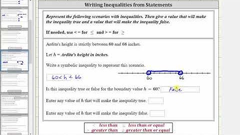App: Write an Compound Inequality that Models a Situation