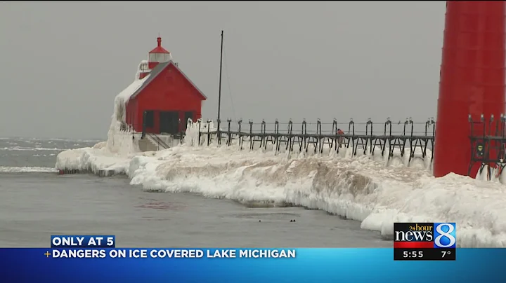 Dangers on ice-covered Lake Michigan