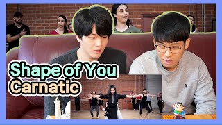 Koreans React to the 【Shape of You Carnatic】 | Indian Contemporary | Amit Patel | Indian Raga