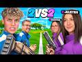 2 CREATOR gegen 2 UNREAL PRO MÄDCHEN in FORTNITE! 😱⚔️