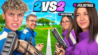 2 CREATOR gegen 2 UNREAL PRO MÄDCHEN in FORTNITE! 😱⚔️