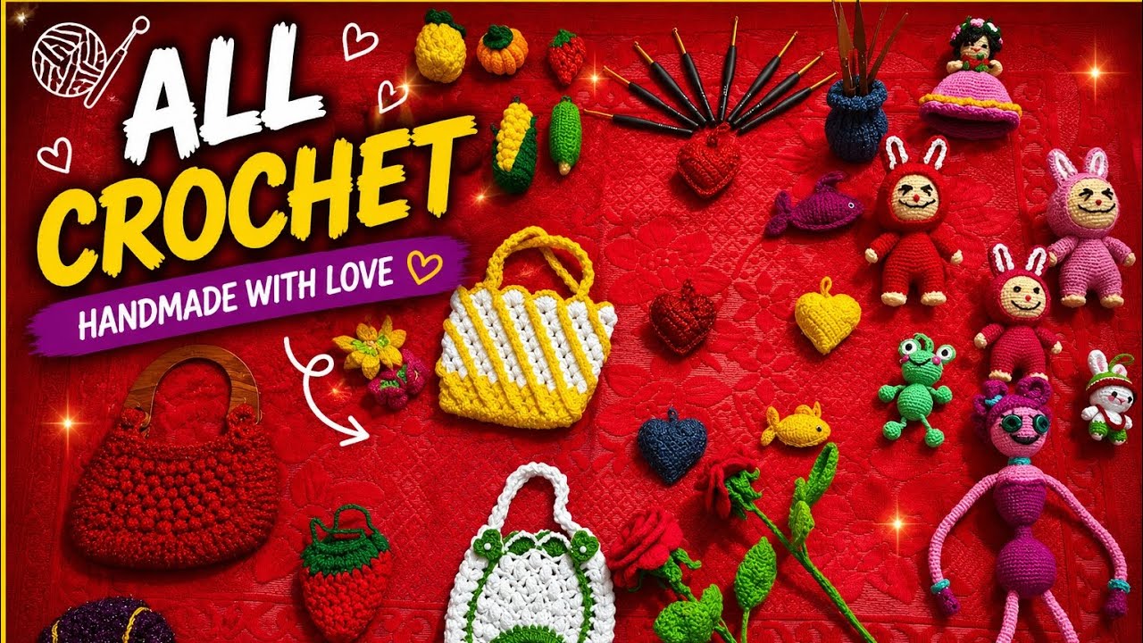Amazing crochet collection wool ।hand made crochet art - YouTube