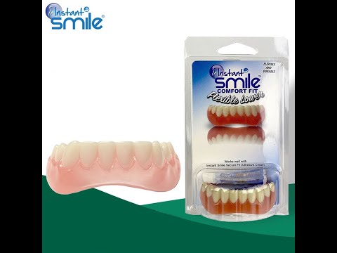 Силіконові протези накладки на зуби Instant Smile Comfort Fit Flex (Низ), видео 1