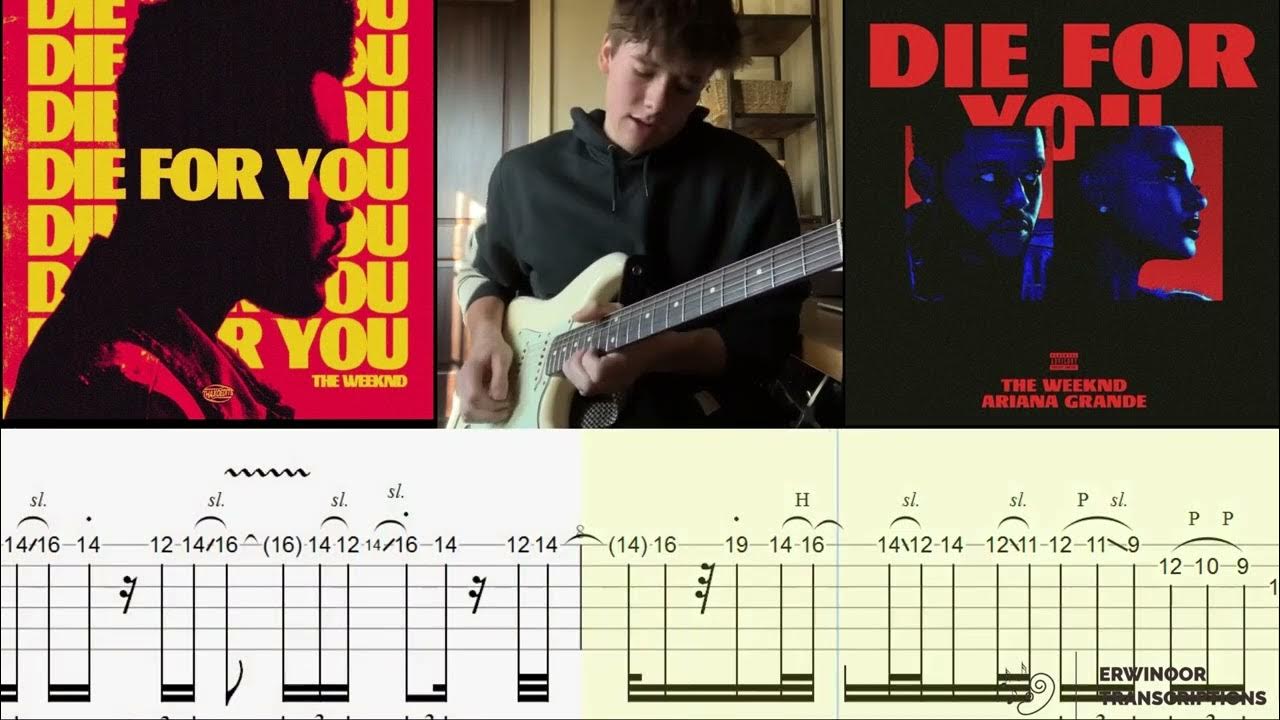 DIE FOR YOU THE WEEKND ( AIDEN KROLL COVER) GUITAR TAB YouTube