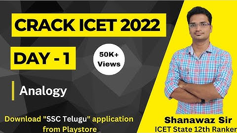 Crack ICET 2022 Series | Day  -1 | Analogy
