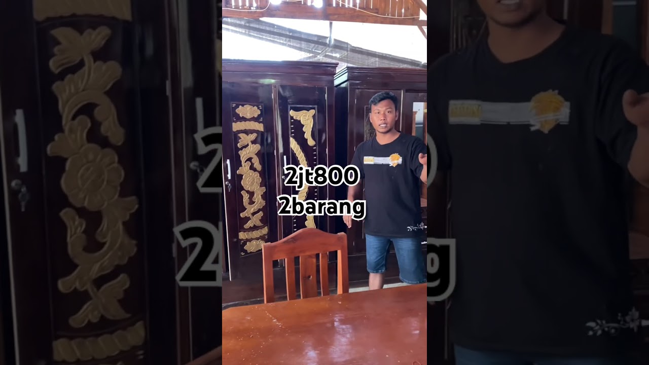 Rekomendasi 1paket lemari baju kayu mahoni 083129347971 #lemari #furniture #mebelindonesia #viral
