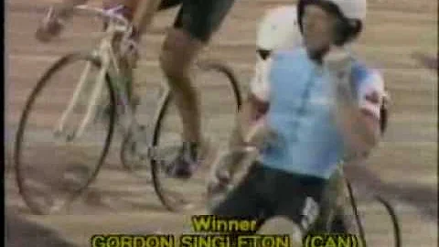 1982 Track World Keirin Final. Singleton v Clark