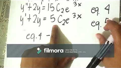 Elimination Of Arbitrary Constants