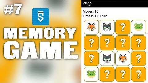 [Part #7] Memory Game | Sketchware Tutorial