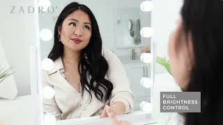 Hollywood LED Lighted Vanity Makeup Mirror | 15 Bulb - Portrait Hollywood LED Lighted Vanity Makeup Mirror | 15 Bulb - Portrait