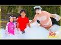 Ryan's Foam Party with Family and more!