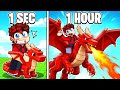 Roblox, mais À CHAQUE seconde, mon DRAGON évolue...