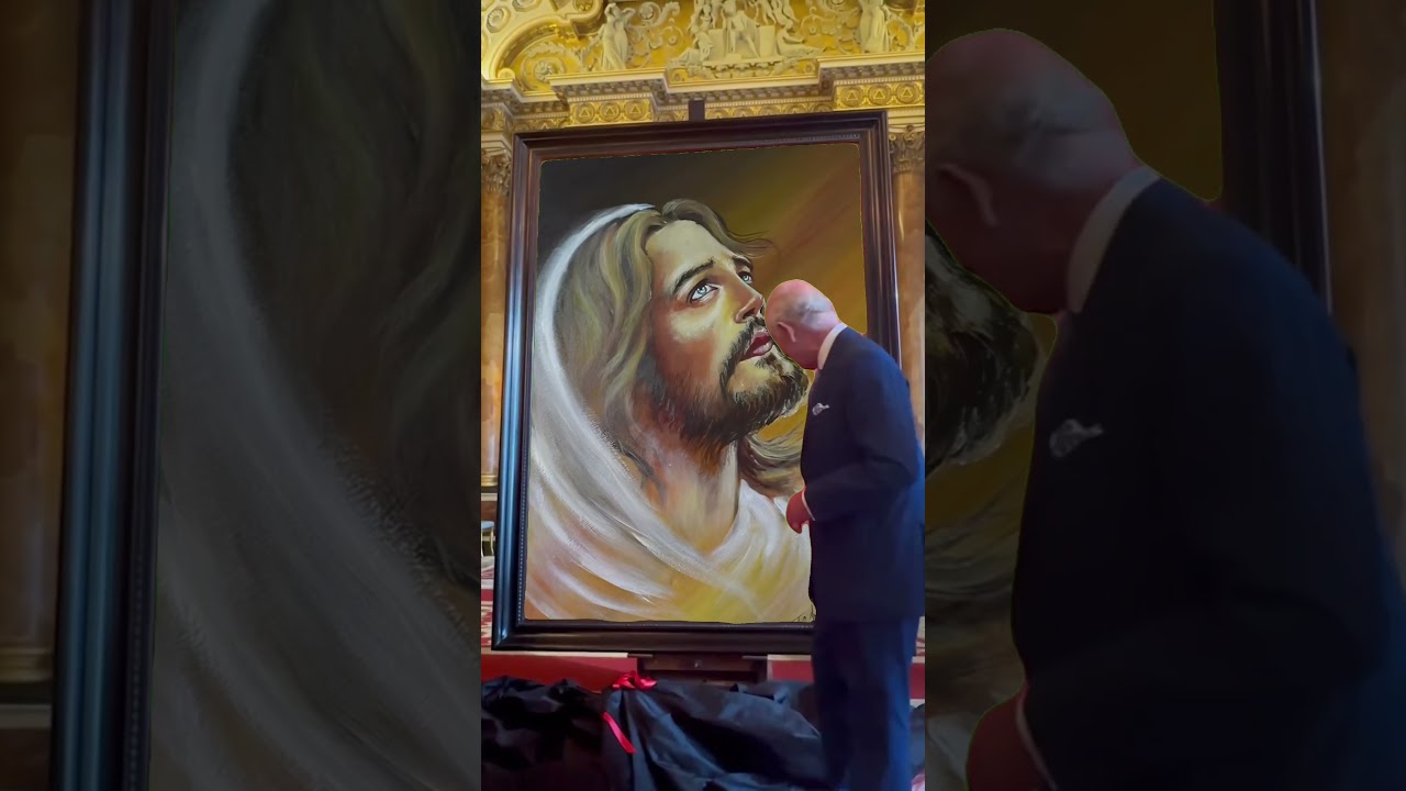 Hermoso mi señor Jesús. #arte #pinturaartistica #cuadro #fe #jesus #videoshort