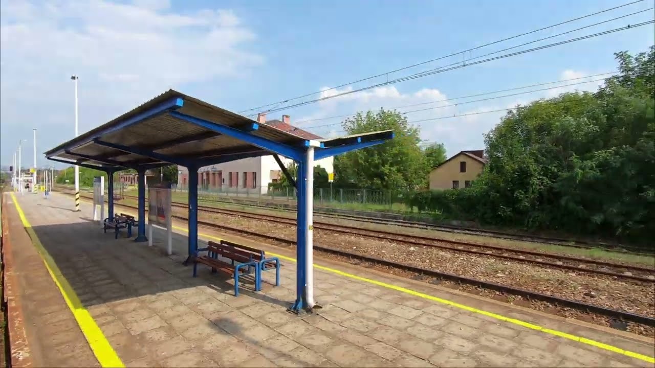 Jędrzejów - Sędziszów z okna pociągu PolRegio | Lato 2024 rok