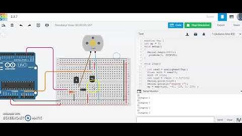 speed control using temperature in arduino || simulation