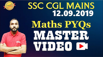 SSC CGL MAINS 2022 12 Sept 2019 MATHS PYQs Paper 08 NEON CONCEPTS के साथ #rajasi