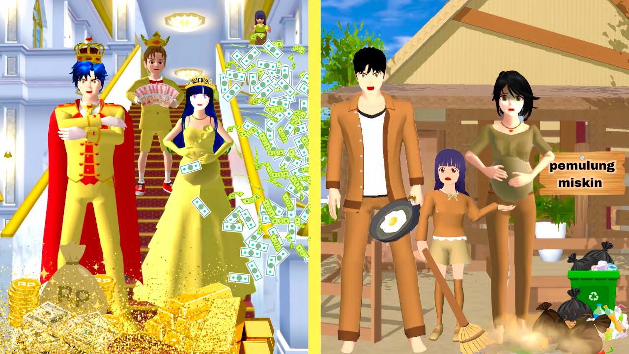 Yuta Kaya Baikk Hati😻 Vs Mio Pemulung Miskin😞