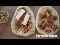 Honey, Bacon,  Brie & Walnut Flatbread Pizza