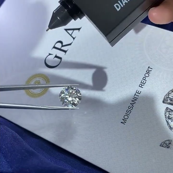 Original Moissanite Gemstone with GRA Certificate