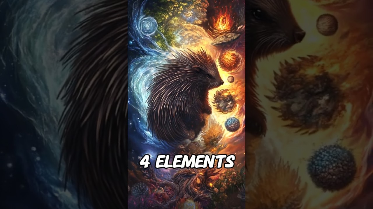 Incredible Porcupine Formed From the Four Elements!