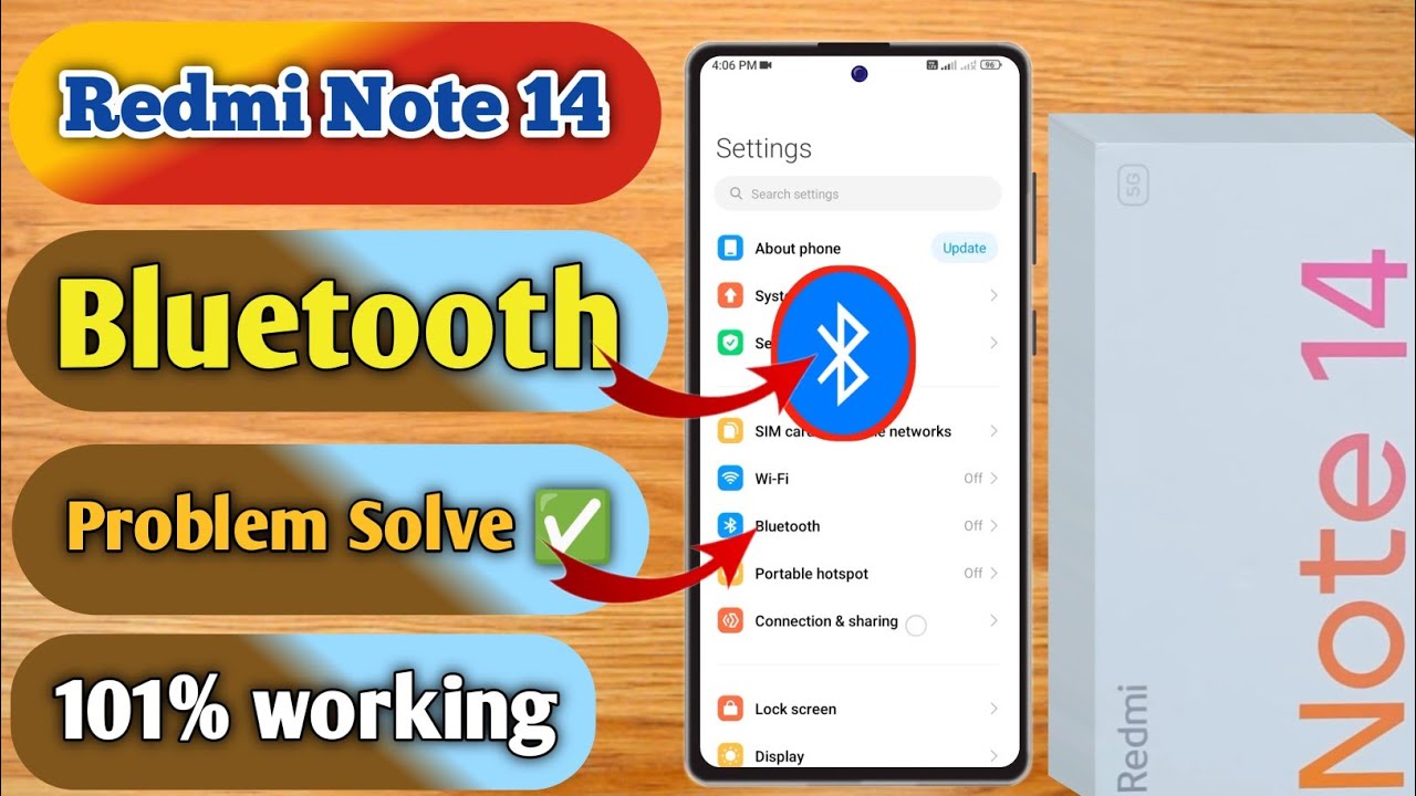 redmi note 14 bluetooth problem, redmi note 14 bluetooth connect problem, redmi note 14