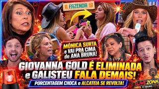 🔴A FAZENDA 18: GIOVANNA GOLD É ELIMINADA e GALISTEU FALA DEMAIS!🔥 PORCENTAGEM CHOCA e ALCATEIA VIBRA