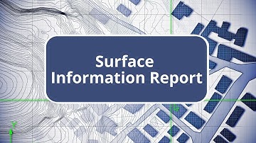 TBC - Surface Information Report - Surface Modeling Edition Commands