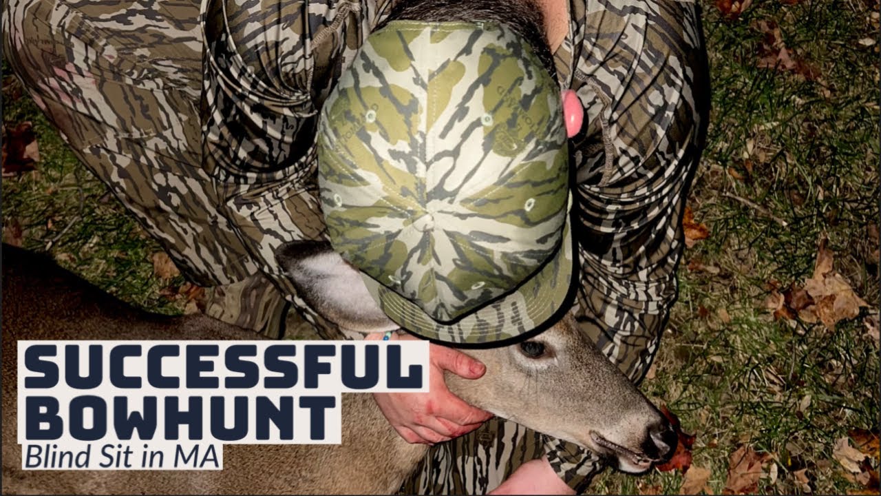 Going in Blind Massachusetts Bowhunt Success bowhunting deerhunting