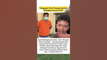 Tanggapan Farel Prayoga Ayahnya ditangkap karena JUD*L #shorts #farelprayoga #beritaviral #beranda