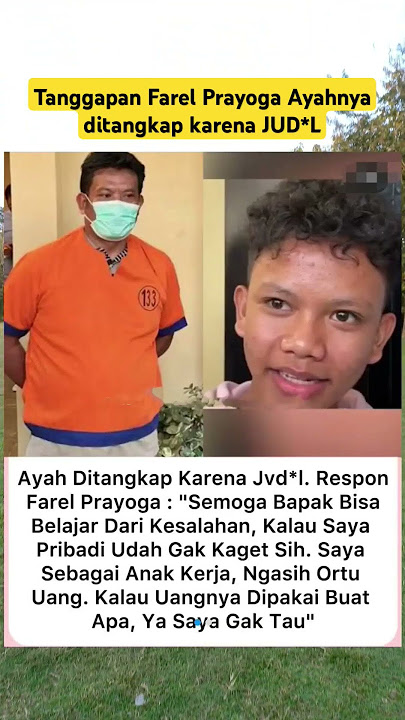Tanggapan Farel Prayoga Ayahnya ditangkap karena JUD*L #shorts #farelprayoga #beritaviral #beranda