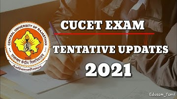 CUCET Tentative Updates 2021 | CUCET Latest Updates 2021 | Edusam Tamil