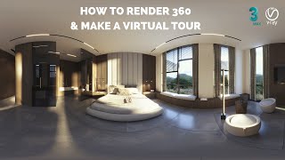 How to produce 360 Panorama photos in 3ds Max & V-Ray and create a Virtual Tour screenshot 1