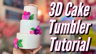 3D Cake tumbler tutorial. Step by step easy to follow instructions screenshot 4