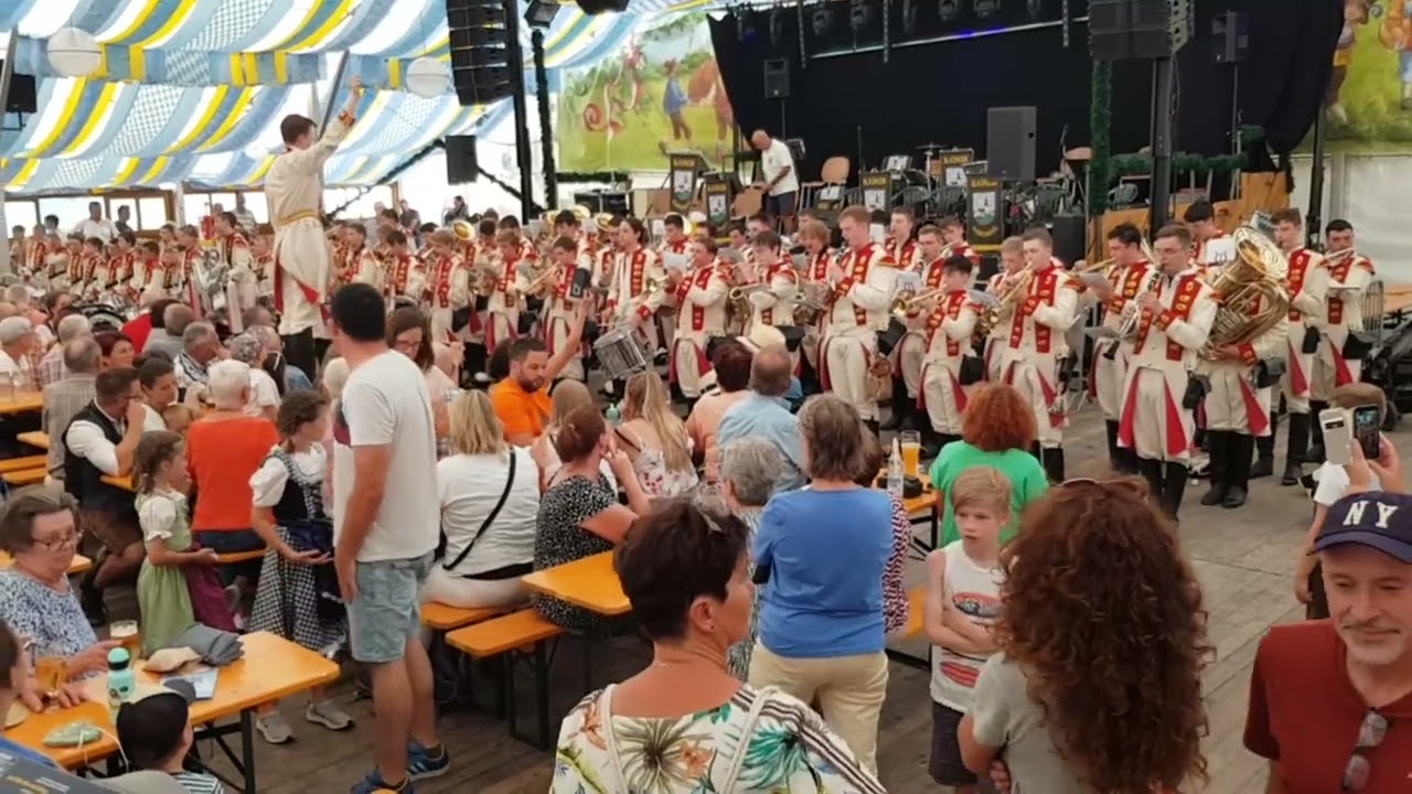 Dinkelsbühler Knabenkapelle Live Platzkonzert Bierzelt Schießwasn Dinkelsbühl 17. Juli 2023