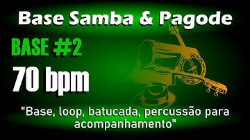 Loop Pagode 70bpm / Base Pagode / Percussão para Acompanhamento Samba e Pagode