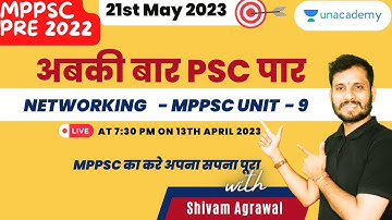 Networking   | MPPSC UNIT- 9 | MPPSC 2022-2023 |  Shivam Agrawal